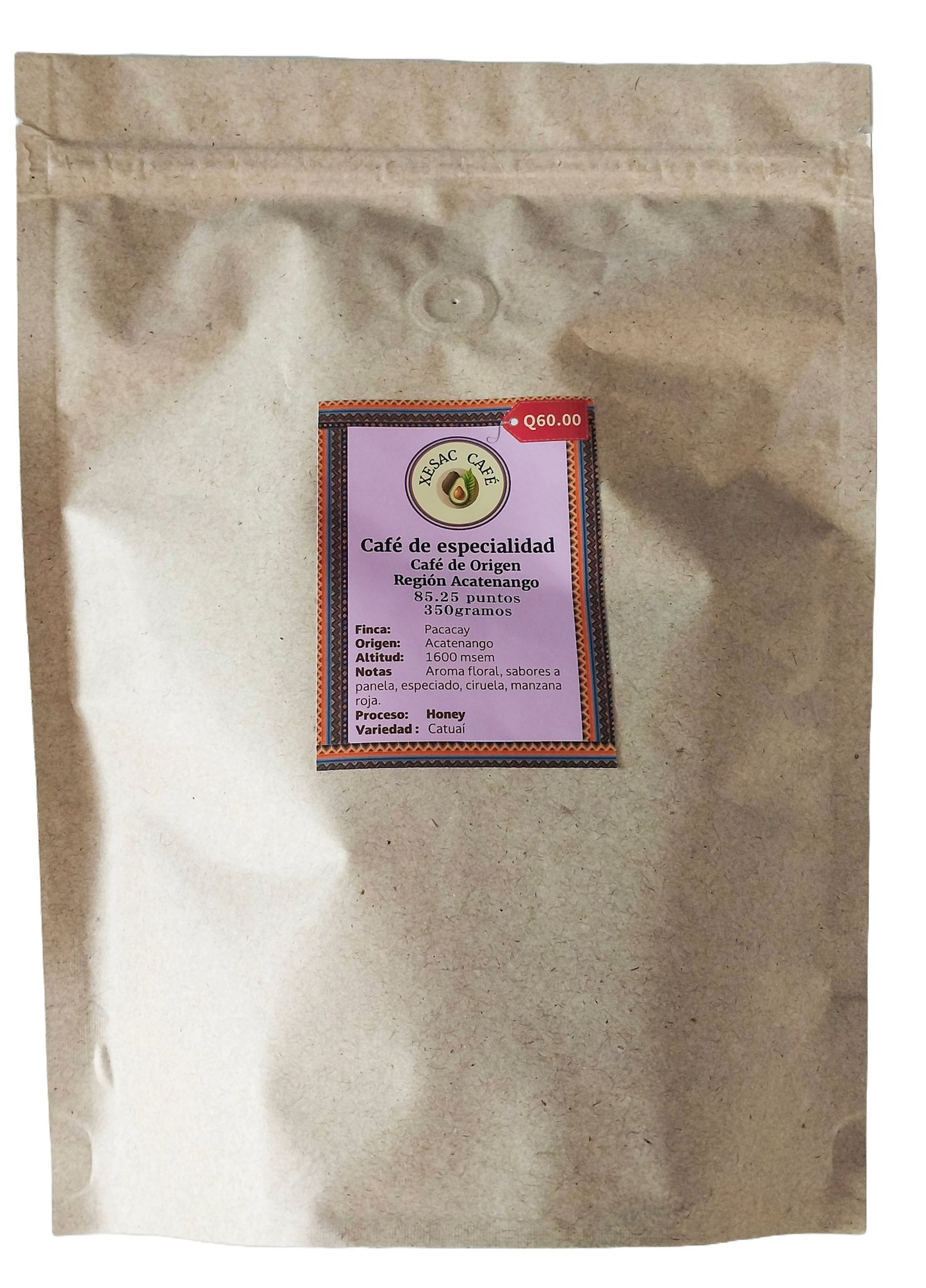 Microlote café de especialidad Guatemala variedad catuai honey 350 gramos
