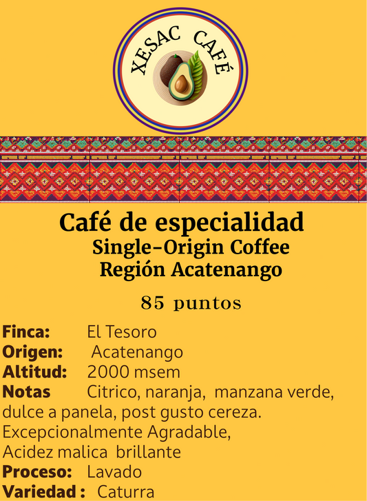 Microlote café de especialidad Guatemala variedad caturra 350 gramos